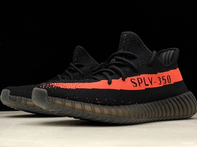 Adidas Black V2 Boost 350 BY9612 Core Yeezy Red 0707
